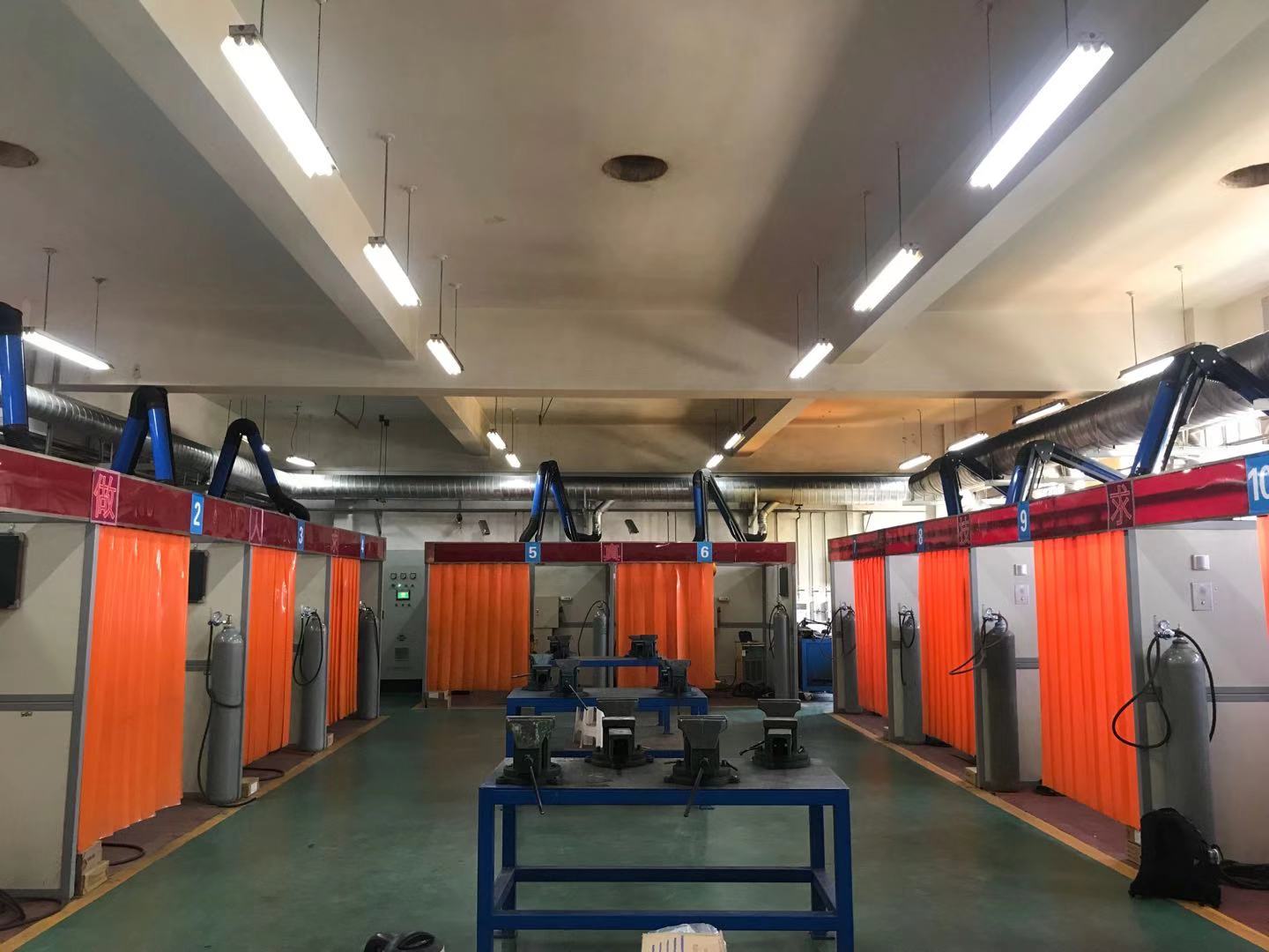 焊接培訓學校焊煙集中除(chú)塵案例