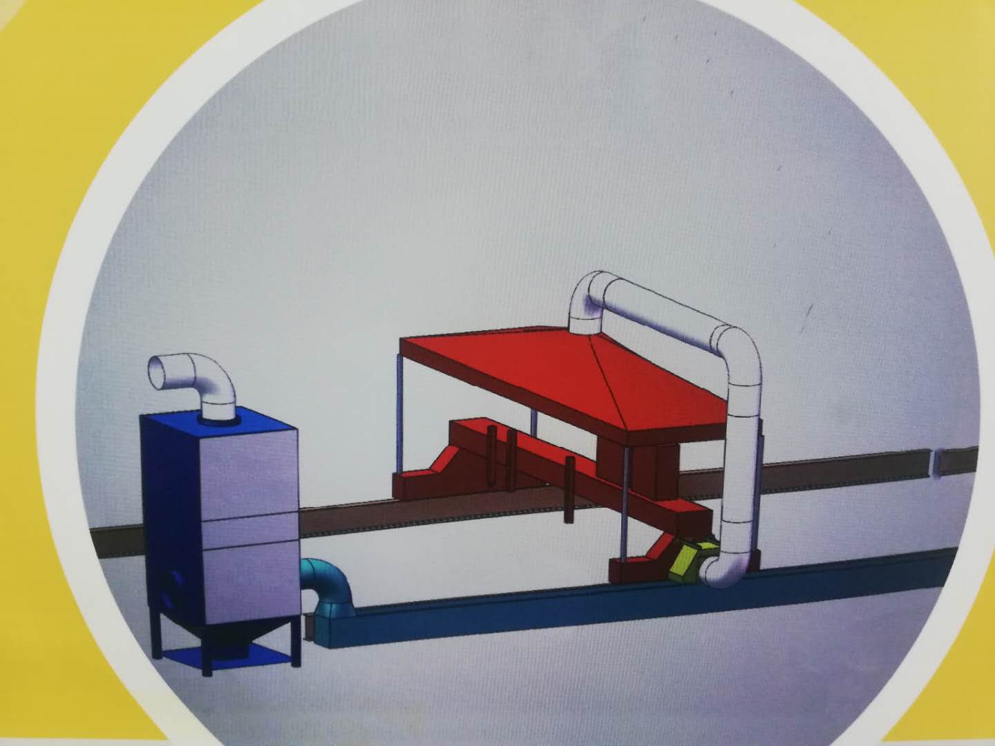 河南蜜桃视频環保龍門火焰切割機除(chú)塵方案(àn)